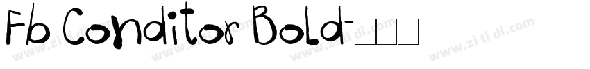 Fb Conditor Bold字体转换